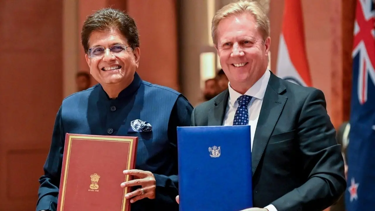 Officials signing India New Zealand trade agreement boosting Kerala export sectors