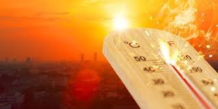 People walking under extreme heat in Kerala highlighting sunstroke risk after death reported in Kannur