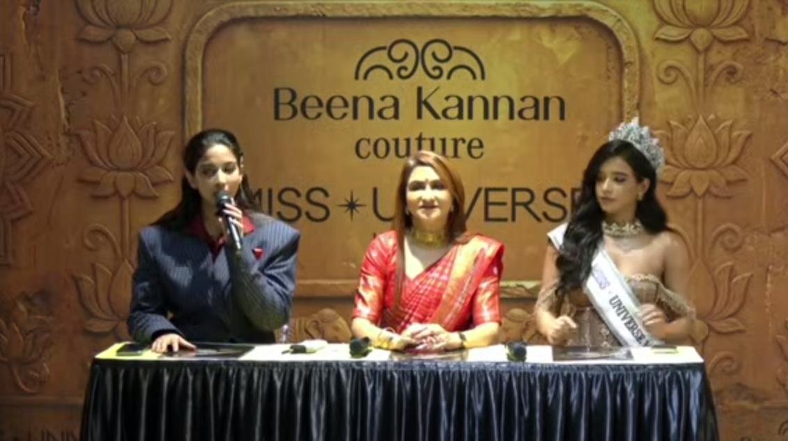 Contestants participating in Miss Universe Kerala pageant event at Kochi venue