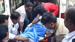 Aftermath of Mundathicode fireworks explosion with emergency response teams at accident site