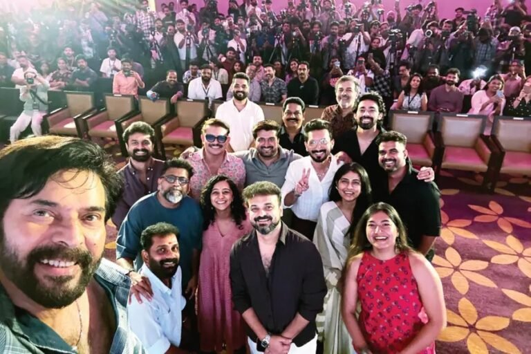 Mammootty and Mohanlal at Patriot movie press meet in Kerala