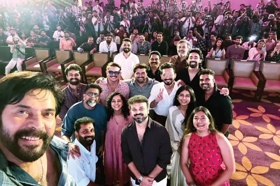 Mammootty and Mohanlal at Patriot movie press meet in Kerala