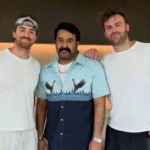 Mohanlal posing with The Chainsmokers in Dallas viral social media photo