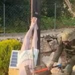 Damaged Jesus statue in Lebanon after incident involving Israeli soldier