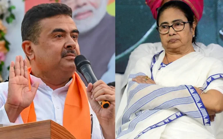 West Bengal election results BJP leading Mamata Banerjee trailing update