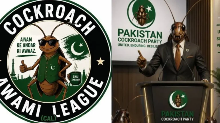 Cockroach Awami Party trend spreading in Pakistan