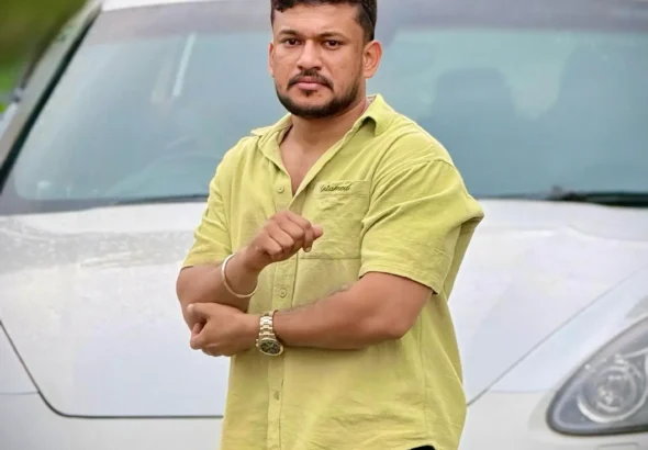 Police detaining Arjun Ayanki and team during resort raid in Kothamangalam
