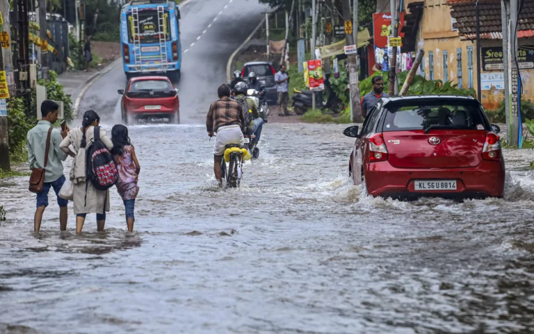 Kerala Monsoon Update with heavy rain clouds