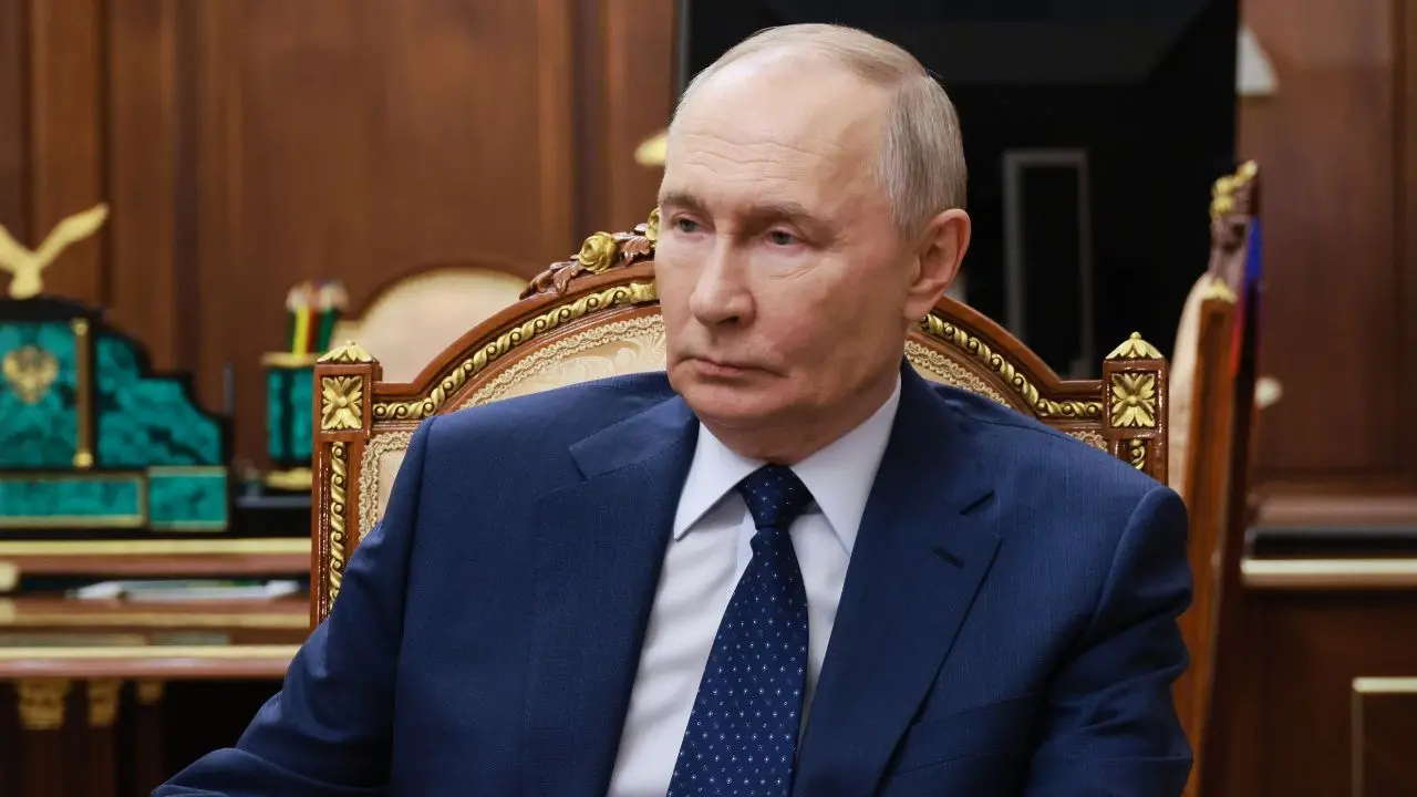 Vladimir Putin speaking about Russia Ukraine war