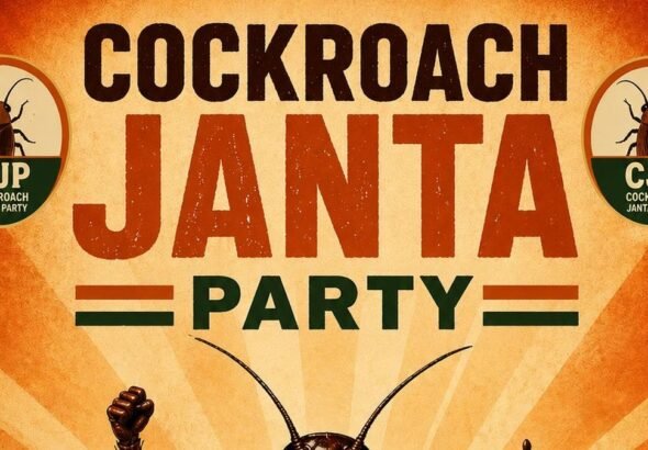 Cockroach Janatha Party gathering at Kochi Marine Drive