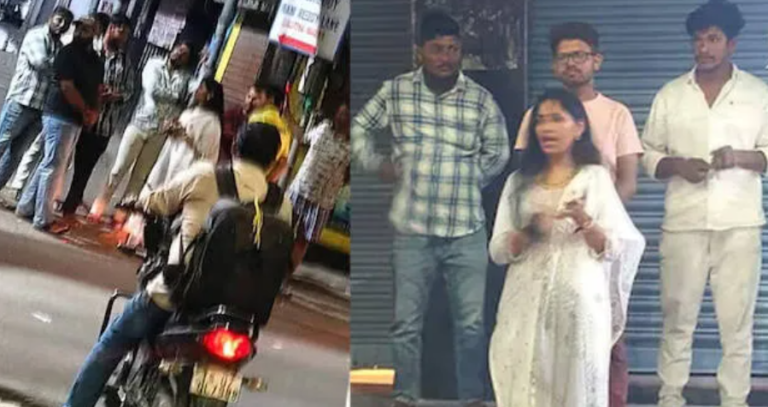 Woman police commissioner conducting undercover safety inspection at Hyderabad bus stand during night hours