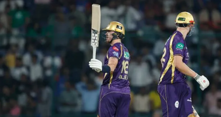 Finn Allen celebrates century for Kolkata Knight Riders