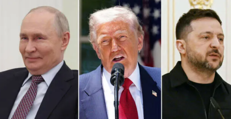 Donald Trump discussing Russia Ukraine ceasefire talks