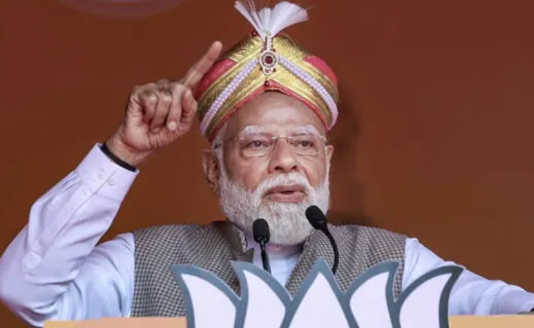 Narendra Modi reacting to Vijay government in Tamil Nadu