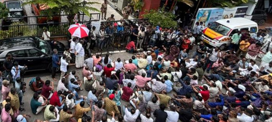 CPIM state protest against ED raid
