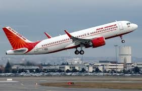 Air India aircraft on runway with cancellations notice affecting multiple flights