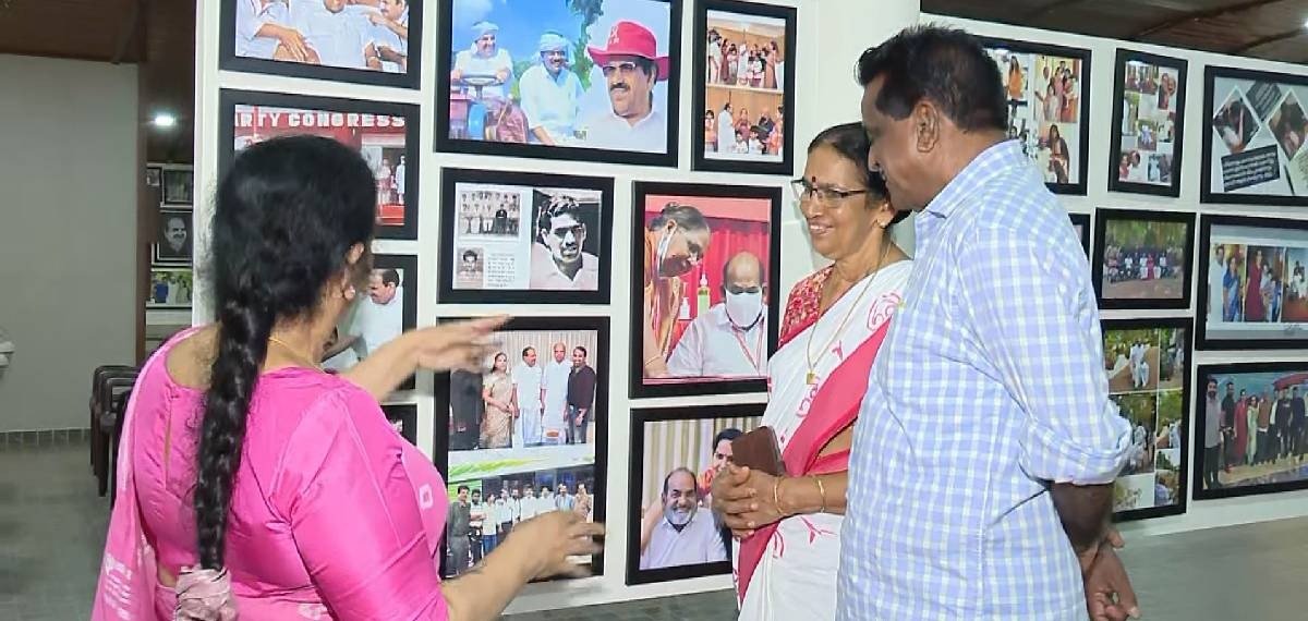 TK Govindan visiting Kodiyeri Balakrishnan house remembrance Kerala