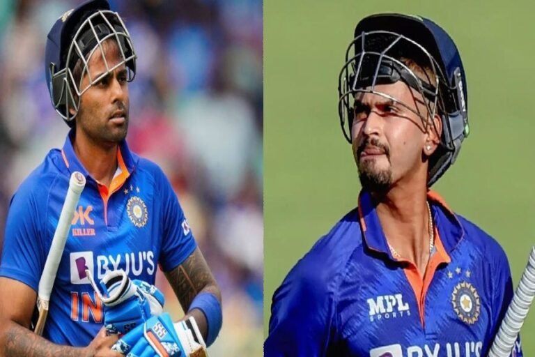 Suryakumar Yadav and Shreyas Iyer during India T20 cricket discussion