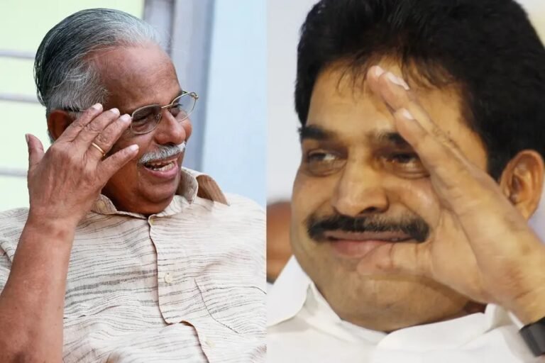 KC Venugopal with Congress leaders amid Kerala chief minister discussions