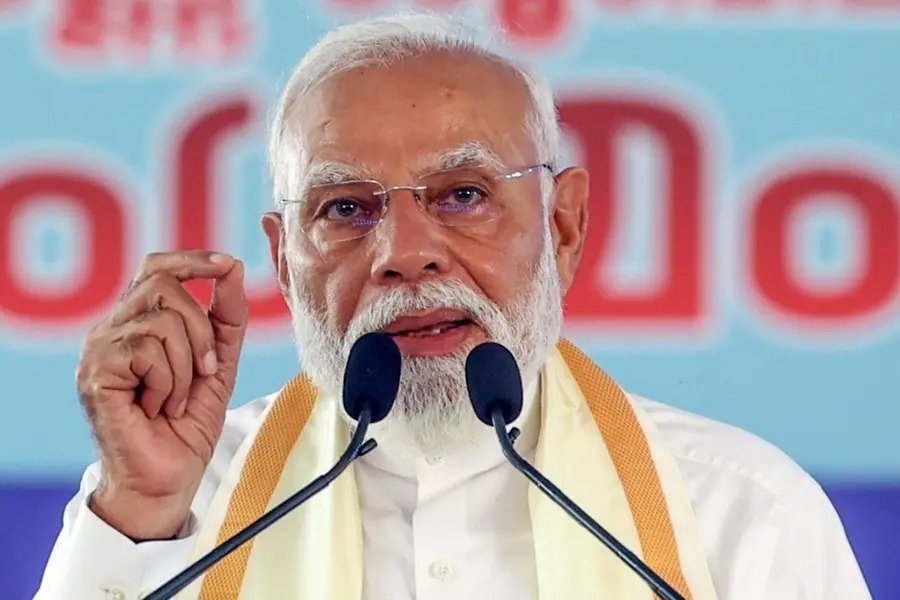 Security personnel during Narendra Modi visit in Bengaluru
