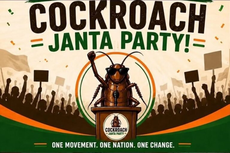 Cockroach Janata Party social media controversy