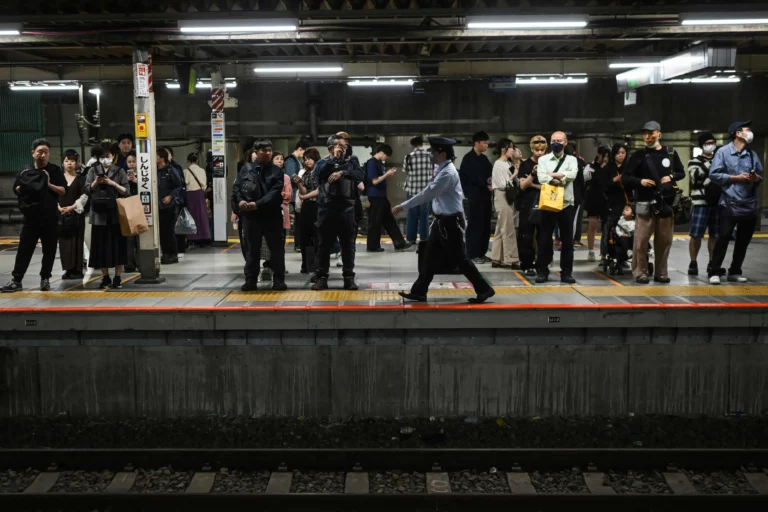Emergency response at Kawasaki Station after Tokyo train incident