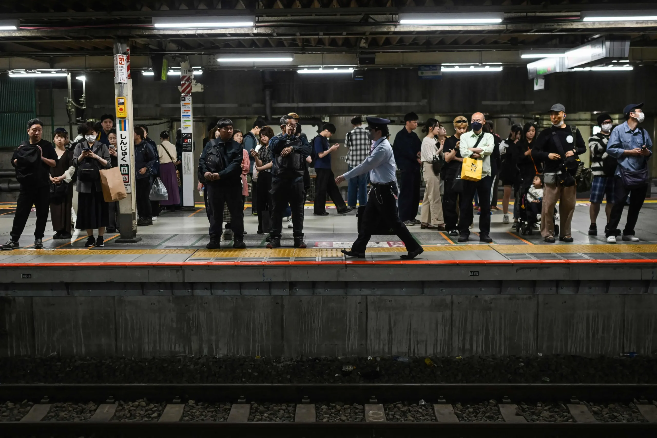 Emergency response at Kawasaki Station after Tokyo train incident