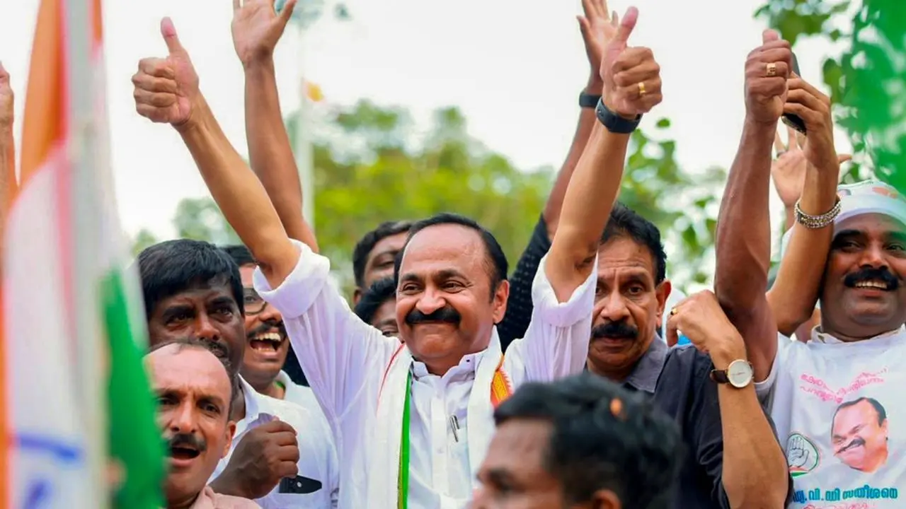 VD Satheesan CM official announcement in Delhi