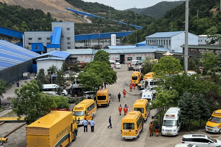 China Mine Blast rescue operation at coal mine