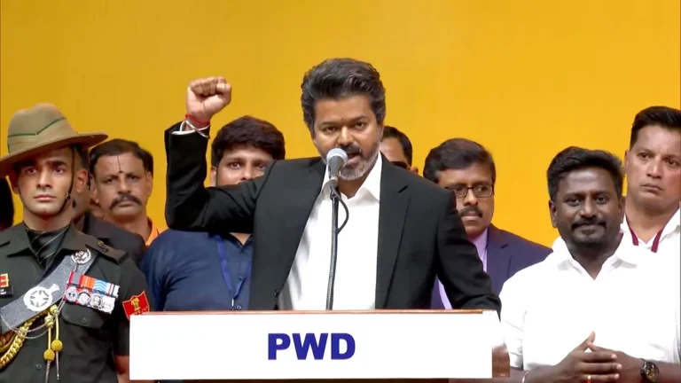 CM Vijay signing free electricity scheme file