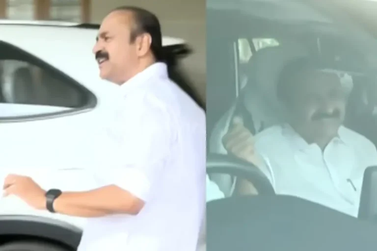 Congress leaders discussing Kerala chief minister announcement