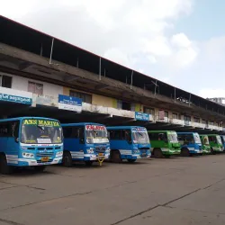 Ambulance at Thirunakkara bus stand after bus accident in Kottayam