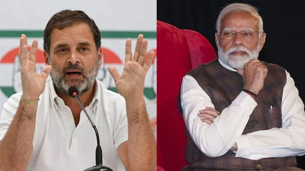 Rahul Gandhi criticizing Prime Minister Narendra Modi
