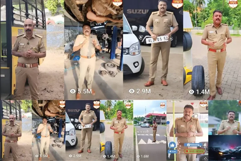 MVD Digital Awareness road safety campaign by Konni Motor Vehicle Department officers