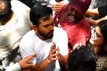 Abhijeet Dipke Hospitalized during Delhi protest