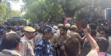 CJP RSS Protest Clash at Jantar Mantar
