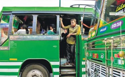 Private Bus Protest offering free tickets for men against KSRTC free travel scheme