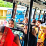 Private Bus Protest with free travel for men and sweets for women passengers in Aluva