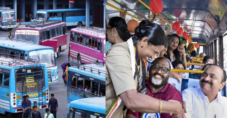 Private Bus Strike Kerala meeting over KSRTC women free travel policy