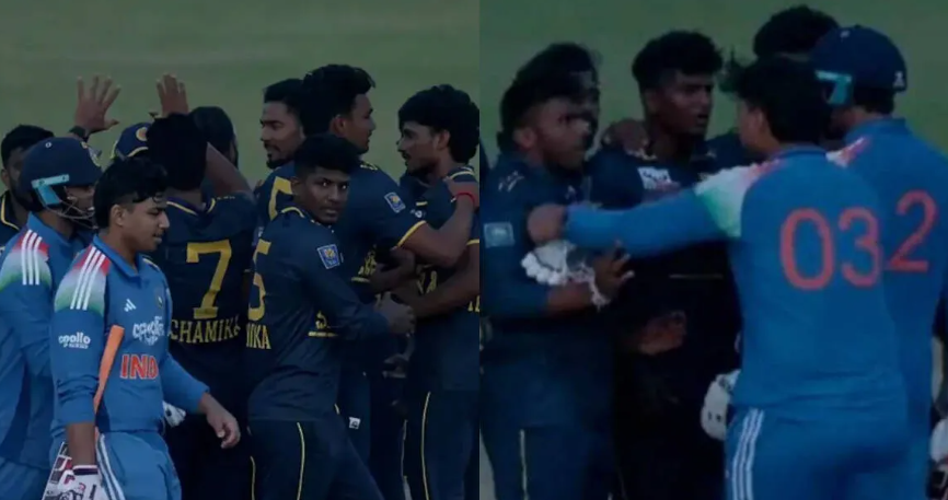 Vaibhav Suryavanshi Clash during India A vs Sri Lanka A tri-series match