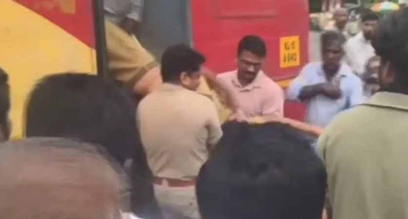 Amaravila Bus Accident involving KSRTC bus and car near Amaravila checkpost
