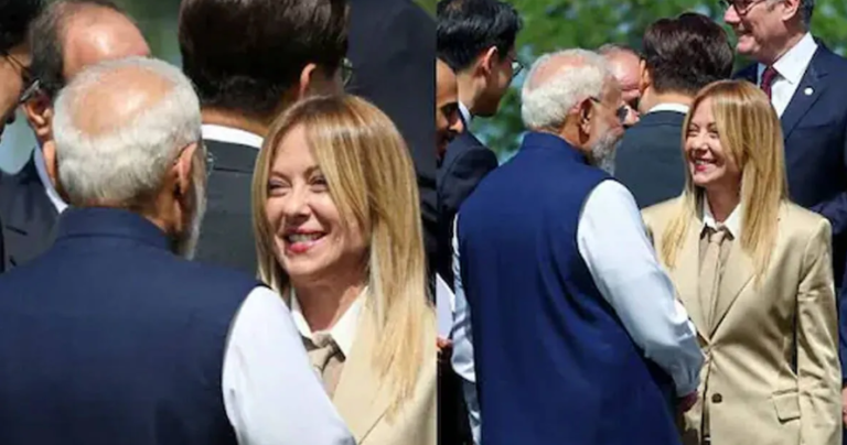 Melodi Viral Moment featuring Narendra Modi and Giorgia Meloni at G7 Summit