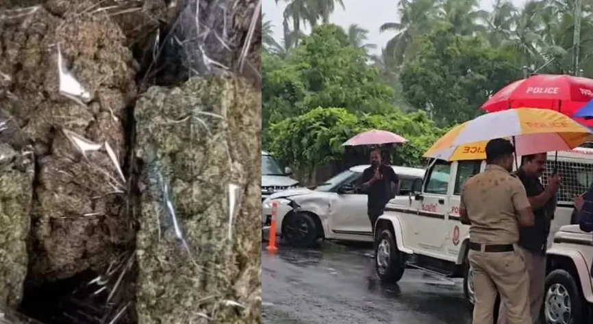Cannabis Smuggling Arrest after police seize 35 kg cannabis from car in Kunnamkulam