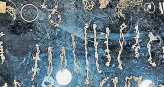 Silver Ornaments Mystery with silver jewelry and digital weighing scale found in Maruthamanpally canal