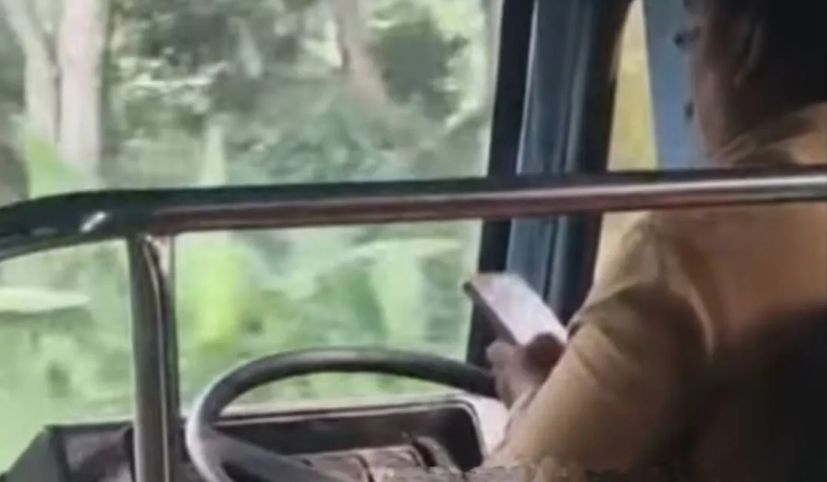 KSRTC Driver Suspension after operating bus while watching reels on mobile phone