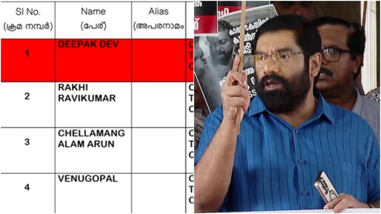 FIR Name Mixup involving Deepak Dev in Thiruvananthapuram corporation clash case