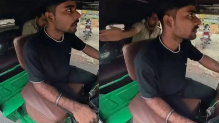 Police Arrogance Video showing officer confronting auto driver during ride dispute