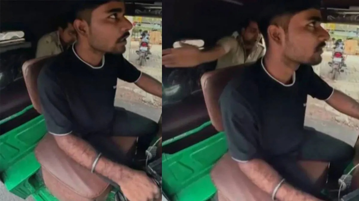 Police Arrogance Video showing officer confronting auto driver during ride dispute