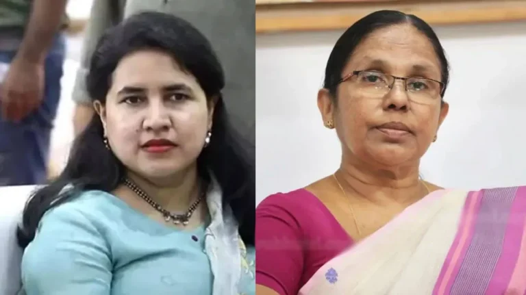 Veena Vijayan ED Summons reaction by KK Shailaja