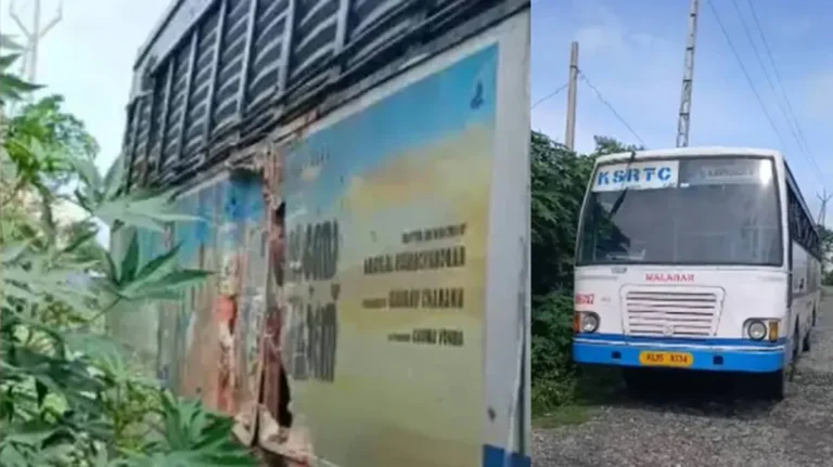 KSRTC Bus Stolen found abandoned on roadside